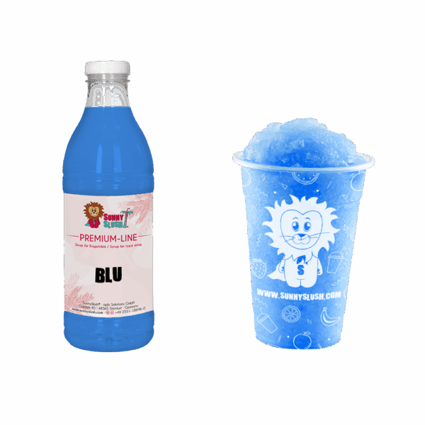 SunnySlush_Flasche+Becher_Blu