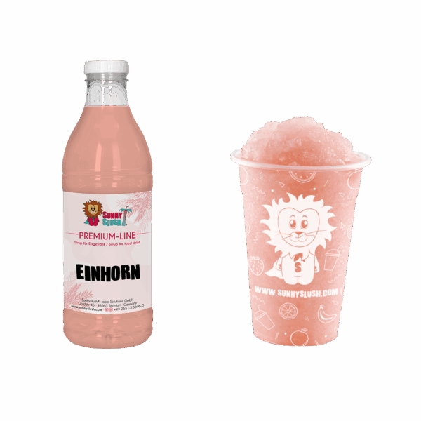 SunnySlush_Flasche+Becher_Einhorn