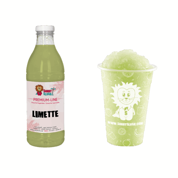 SunnySlush_Flasche+Becher_Limette