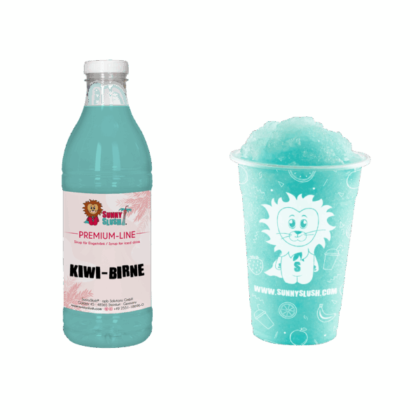 SunnySlush_Flasche+Becher_Kiwi-Birne