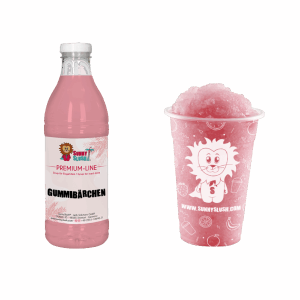 SunnySlush_Flasche+Becher_Gummibärchen