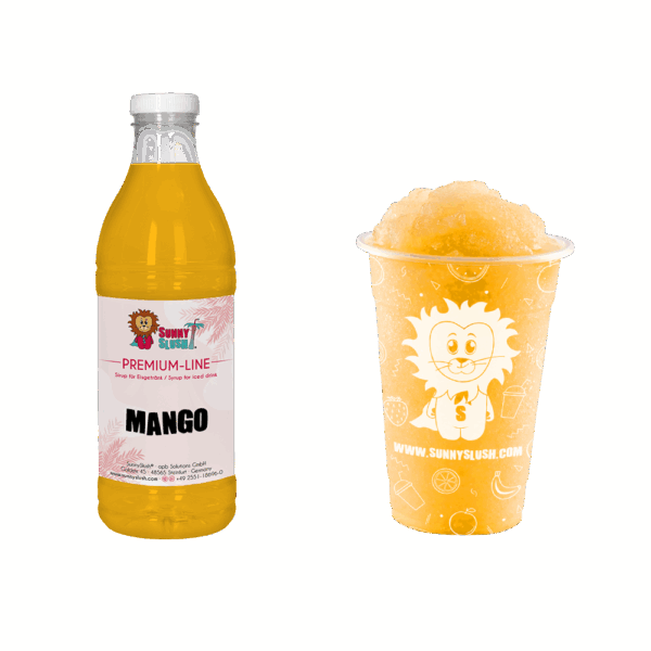 SunnySlush_Flasche+Becher_Mango