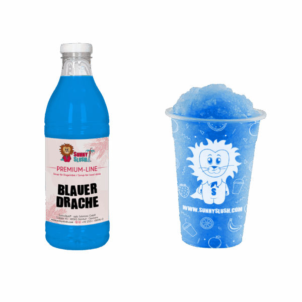 SunnySlush_Flasche+Becher_Blauer_Drache
