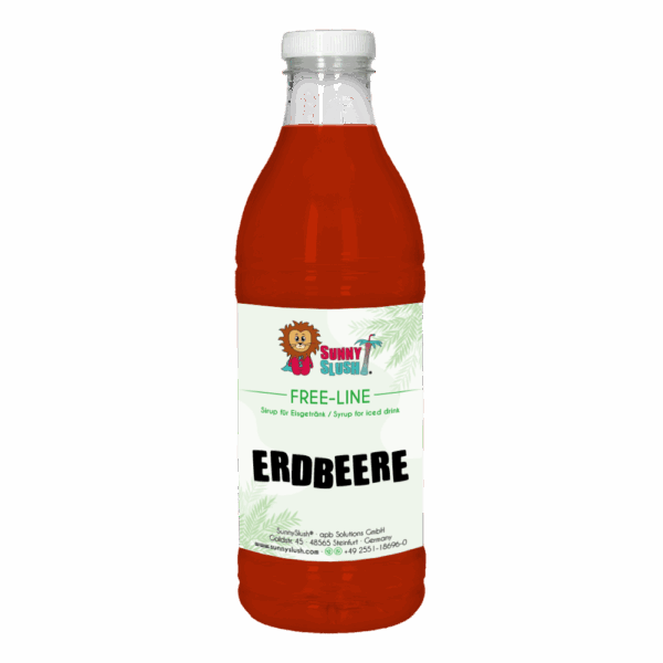 Flasche_1L_Free_Erdbeere