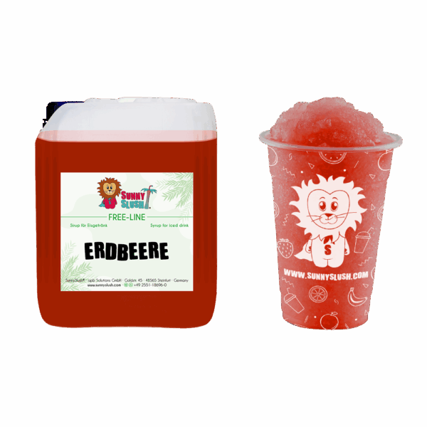 SunnySlush_Kanister+Becher_Erdbeere