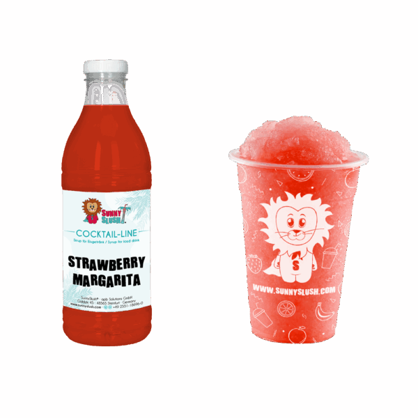 SunnySlush_Flasche+Becher_Strawberry_Margarita