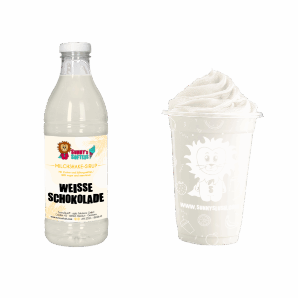 SunnySlush_Flasche+Becher_Weisse_Schokolade