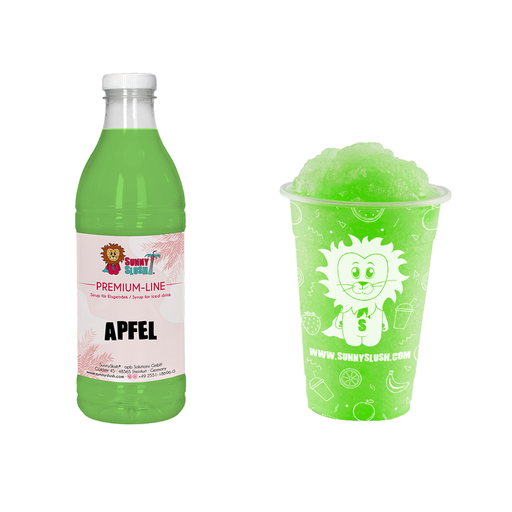 SunnySlush_Flasche+Becher_Apfel