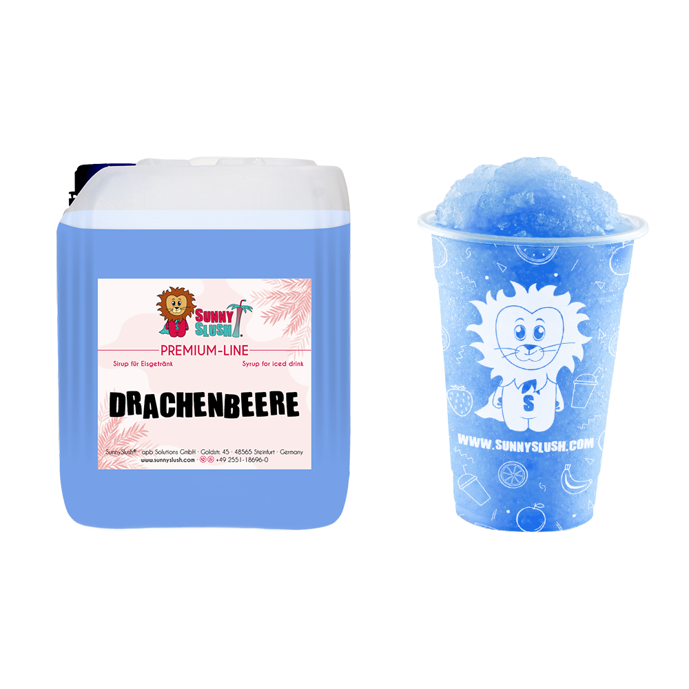 SunnySlush_Kanister+Becher_Drachenbeere