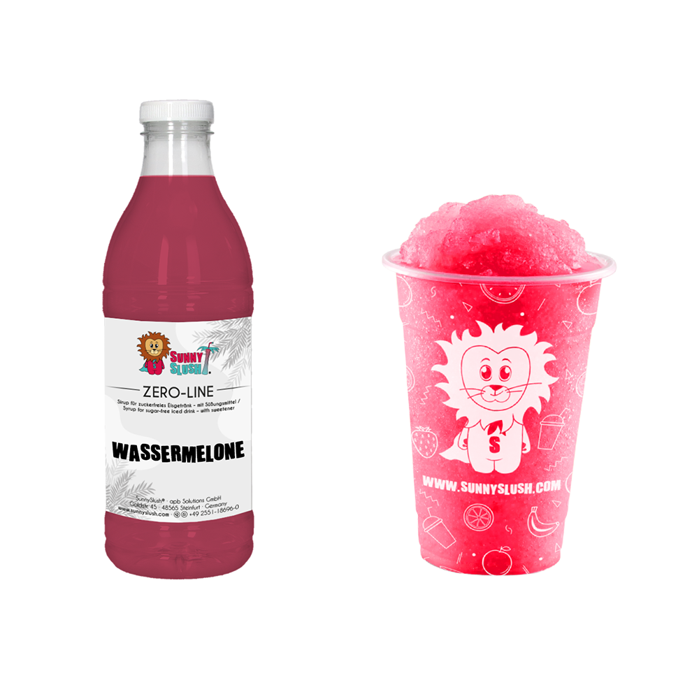 SunnySlush_Flasche+Becher_Wassermelone